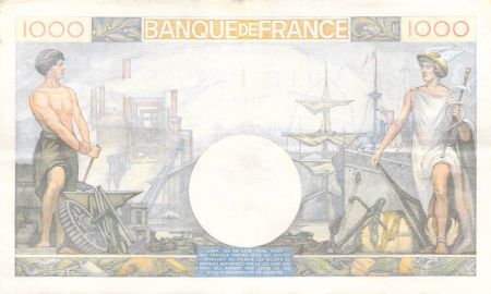 France 1000 Francs Commerce et Industrie - 19-12-1940 Série E.1335 - TTB