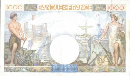 France 1000 Francs Commerce et Industrie - 19-12-1940 Série X.1411