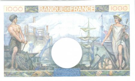 France 1000 Francs Commerce et Industrie - 1944