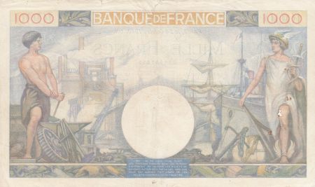 France 1000 Francs Commerce et Industrie - 24-10-1940 Série N.464 - TB