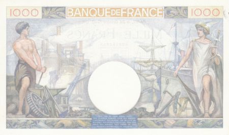 France 1000 Francs Commerce et Industrie - 24-10-1940 Série R.368 - SUP+