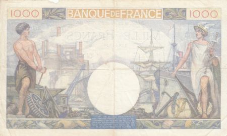 France 1000 Francs Commerce et Industrie - 28-11-1940 Série R.768 - p.TTB