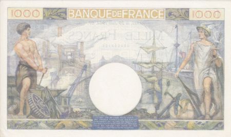France 1000 Francs Commerce et Industrie - 29-06-1944 Série D.2563