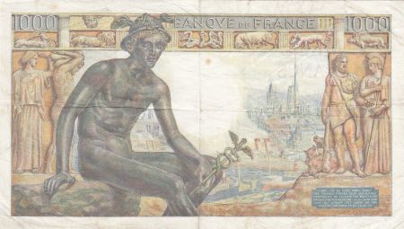 France 1000 Francs Déesse Déméter - 03-09-1942 - Série B.1207