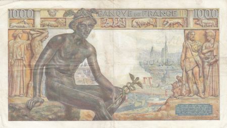 France 1000 Francs Déesse Déméter - 03-09-1942 - Série M.1258