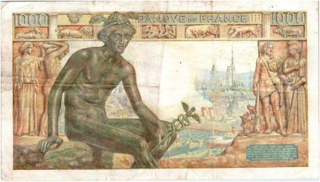France 1000 Francs Déesse Déméter - 05-11-1942 Série Y.1831