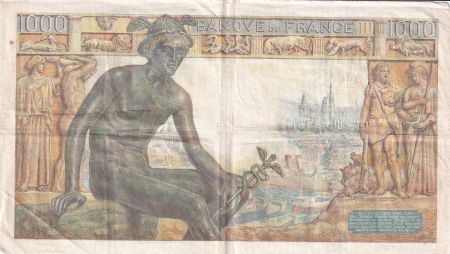 France 1000 Francs Déesse Déméter - 05.11.1942 - Série X.1736