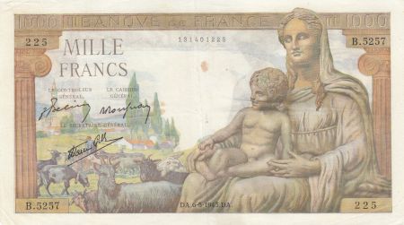 France 1000 Francs Déesse Déméter - 06-05-1943 - Série B.5257
