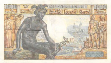 France 1000 Francs Déesse Déméter - 07-01-1943 - Série L.2520 - PTTB