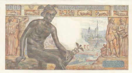 France 1000 Francs Déesse Déméter - 07-01-1943 - Série M.2989 - NEUF