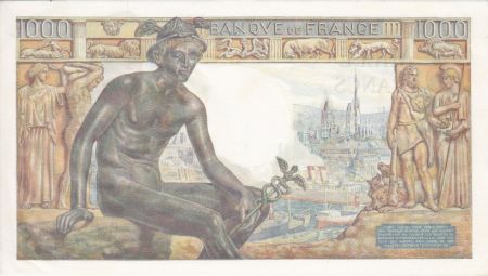 France 1000 Francs Déesse Déméter - 10-12-1942 Série X.2241