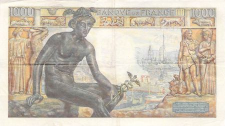 France 1000 Francs Déesse Déméter - 11-02-1943 - Série P.3894 - PTTB