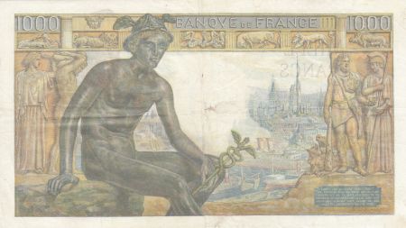 France 1000 Francs Déesse Déméter - 11-06-1942 - Série L.434