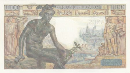 France 1000 Francs Déesse Déméter - 11-06-1942 - Série V.343 - NEUF