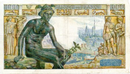 France 1000 Francs Déesse Déméter - 11-06-1942 Série M.426 - TTB