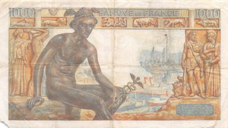 France 1000 Francs Déesse Déméter - 18-02-1943 Série S.4268 - TB
