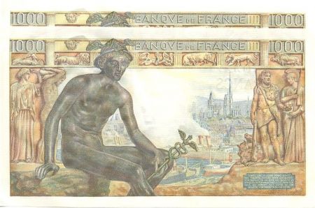 France 1000 Francs Déesse Déméter - 1942
