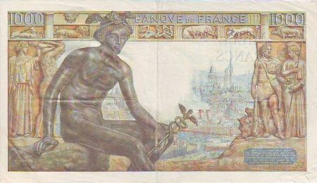 France 1000 Francs Déesse Déméter - 1943