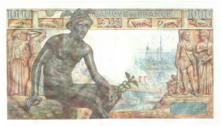France 1000 Francs Deesse Demeter - 1943