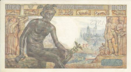 France 1000 Francs Déesse Déméter - 22/7/1943 Série L. 7068
