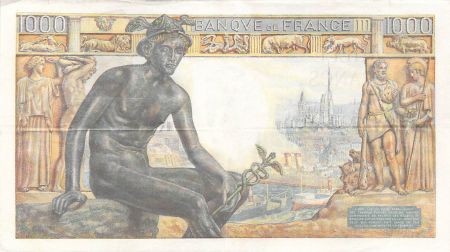 France 1000 Francs Déesse Déméter - 25-02-1943 - Série Z.4397 - TTB