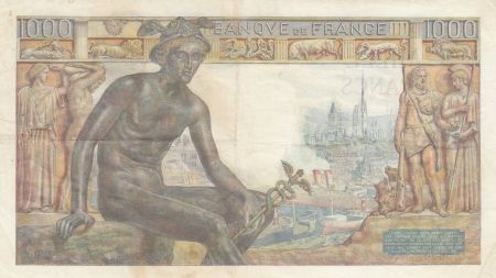 France 1000 Francs Déesse Déméter - 25-06-1943 - Série C.6634