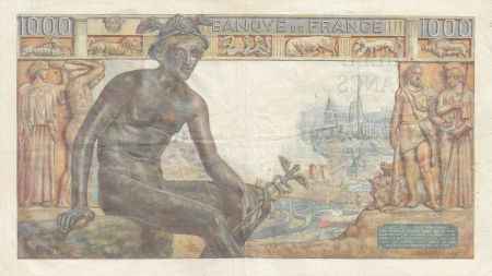 France 1000 Francs Déesse Déméter - 25-06-1943 - Série E.6635