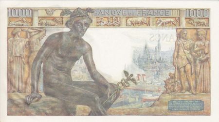 France 1000 Francs Déesse Déméter - 25-06-1943 Série G.6671