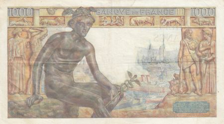 France 1000 Francs Déesse Déméter - 27-05-1943 - Série F.5872