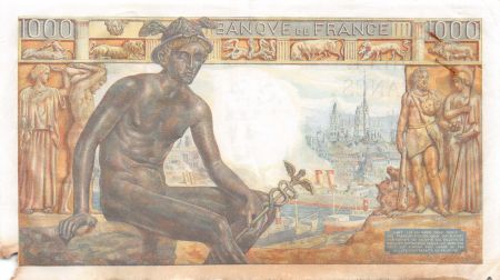France 1000 Francs Déesse Déméter - 28-01-1943 Série E.3638 - TB
