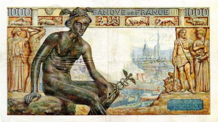 France 1000 Francs Déesse Déméter - 28-01-1943 Série S.3511 - TTB