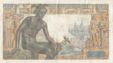 France 1000 Francs Déesse Déméter - 28-05-1942 Série V.61
