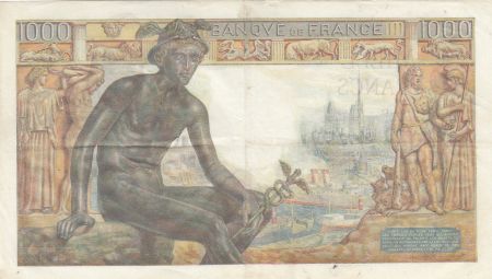 France 1000 Francs Déesse Déméter - 29-04-1943 - Série B.5112