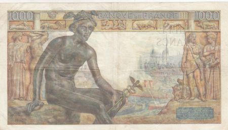 France 1000 Francs Déesse Déméter - 29-04-1943 - Série D.5120