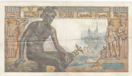 France 1000 Francs Déesse Déméter - 29-04-1943 - Série G.5157