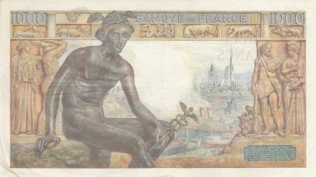 France 1000 Francs Déesse Déméter - 29-04-1943 - Série S.5044