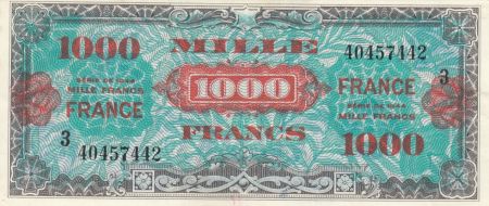 France 1000 Francs Impr. américaine (France) - 1945 série 3