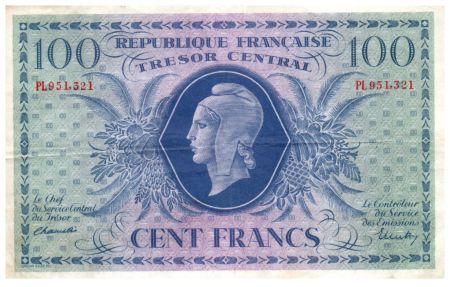 France 1000 Francs Marianne - 1943 - Série PL 951.321 - TTB