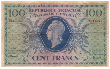 France 1000 Francs Marianne - 1943 - Série PM 211.525 - TB