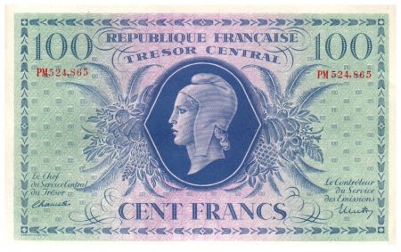 France 1000 Francs Marianne - 1943 - Série PM 524.865 - SUP+