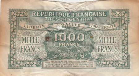 France 1000 Francs Marianne - 1945 - Lettre D - VF.13.01