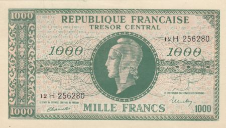 France 1000 Francs Marianne - 1945 FAUX