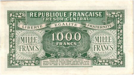 France 1000 Francs Marianne - 1945 Lettre A - Série 20 A