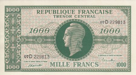 France 1000 Francs Marianne - 1945 Lettre D - Série 07 D 229813