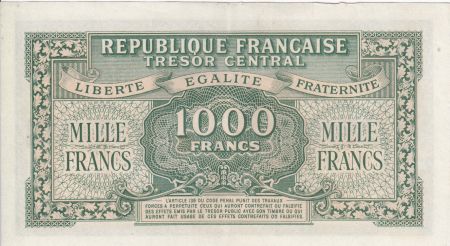 France 1000 Francs Marianne - 1945 Lettre E - Série 76 E - PTTB