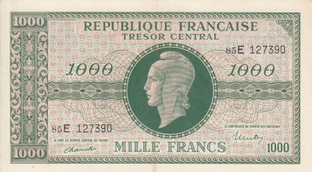 France 1000 Francs Marianne - 1945 Lettre E - Série 85 E - SUP+