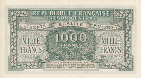 France 1000 Francs Marianne - 1945 Lettre E - Série 85 E - SUP+