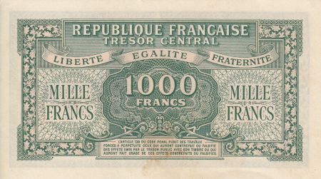 France 1000 Francs Marianne - 1945 Lettre E - Série 89 E - SUP