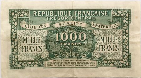 France 1000 Francs Marianne - 1945 Lettre E - Série 99 E - TTB
