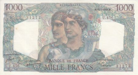 France 1000 Francs Minerve et Hercule -  15/07/1948 - Série U.456